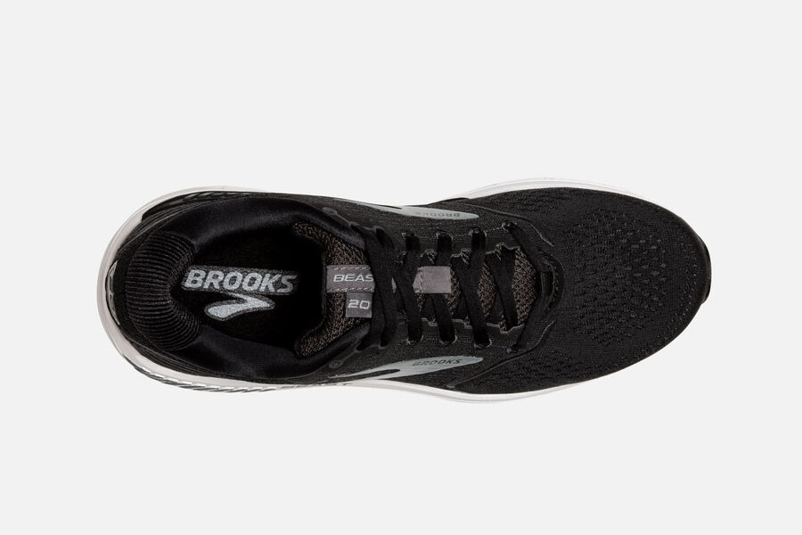 Beast \'20 Road Brooks Running Shoes NZ Mens - Black/Grey - YTQXFV-172